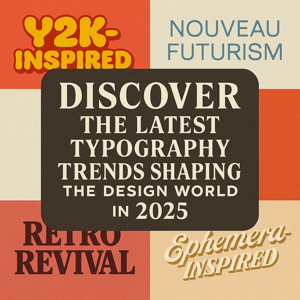 Discover the latest typography trends shaping the design world in 2025