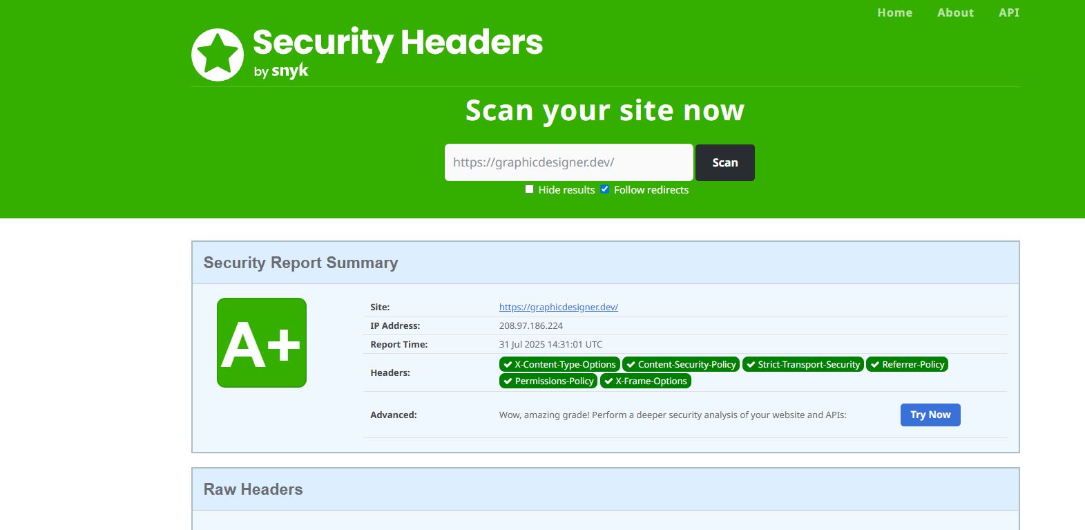 Scan Your Site for Vulnerabilities
